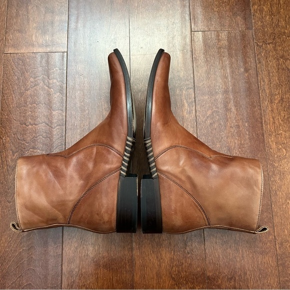 Kenneth Cole Brown Leather Men's Boots withSquared Toes, Size 9 - Picture 4 of 16